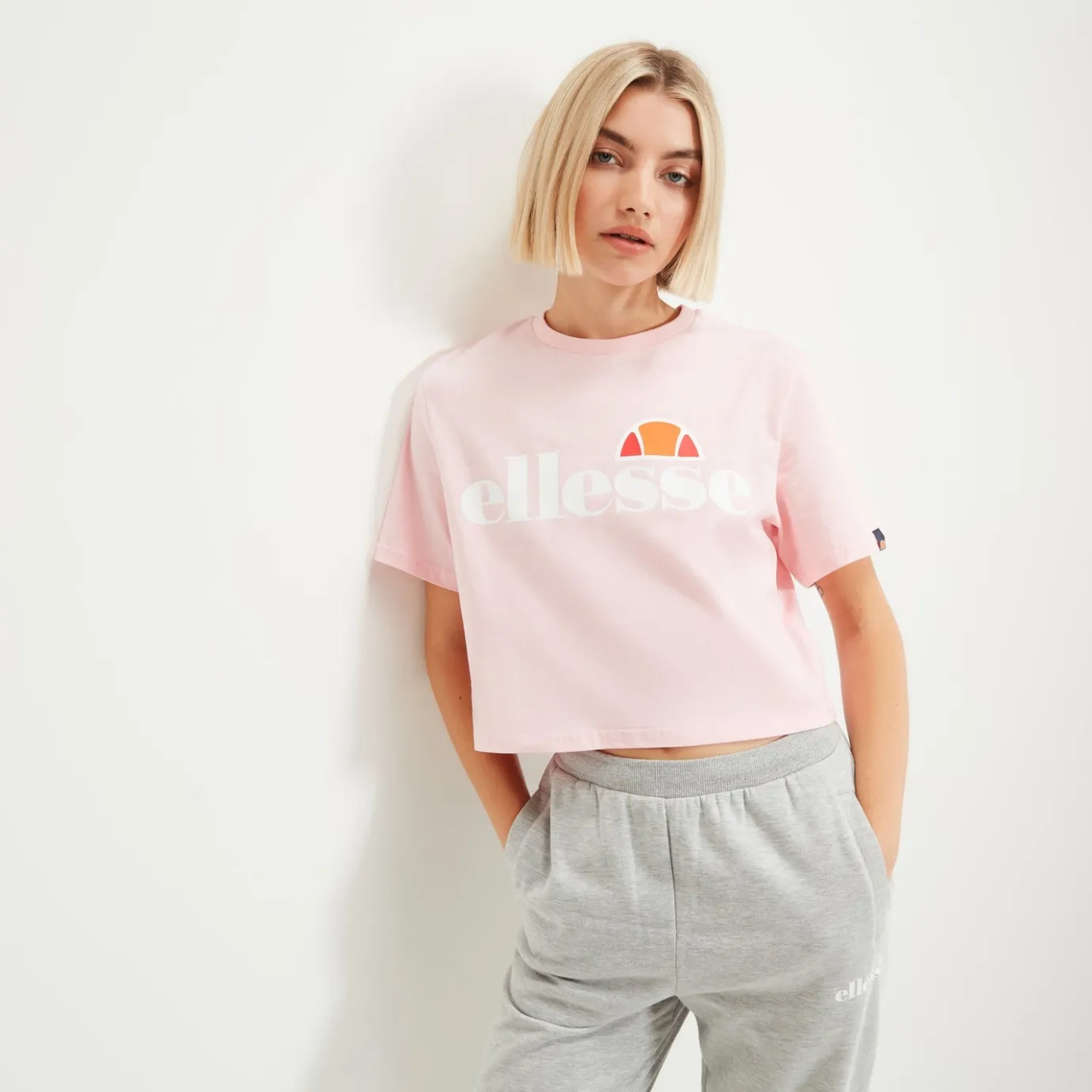 Ellesse Crop-T-Shirt Alberta für Damen Pink>Damen Tops