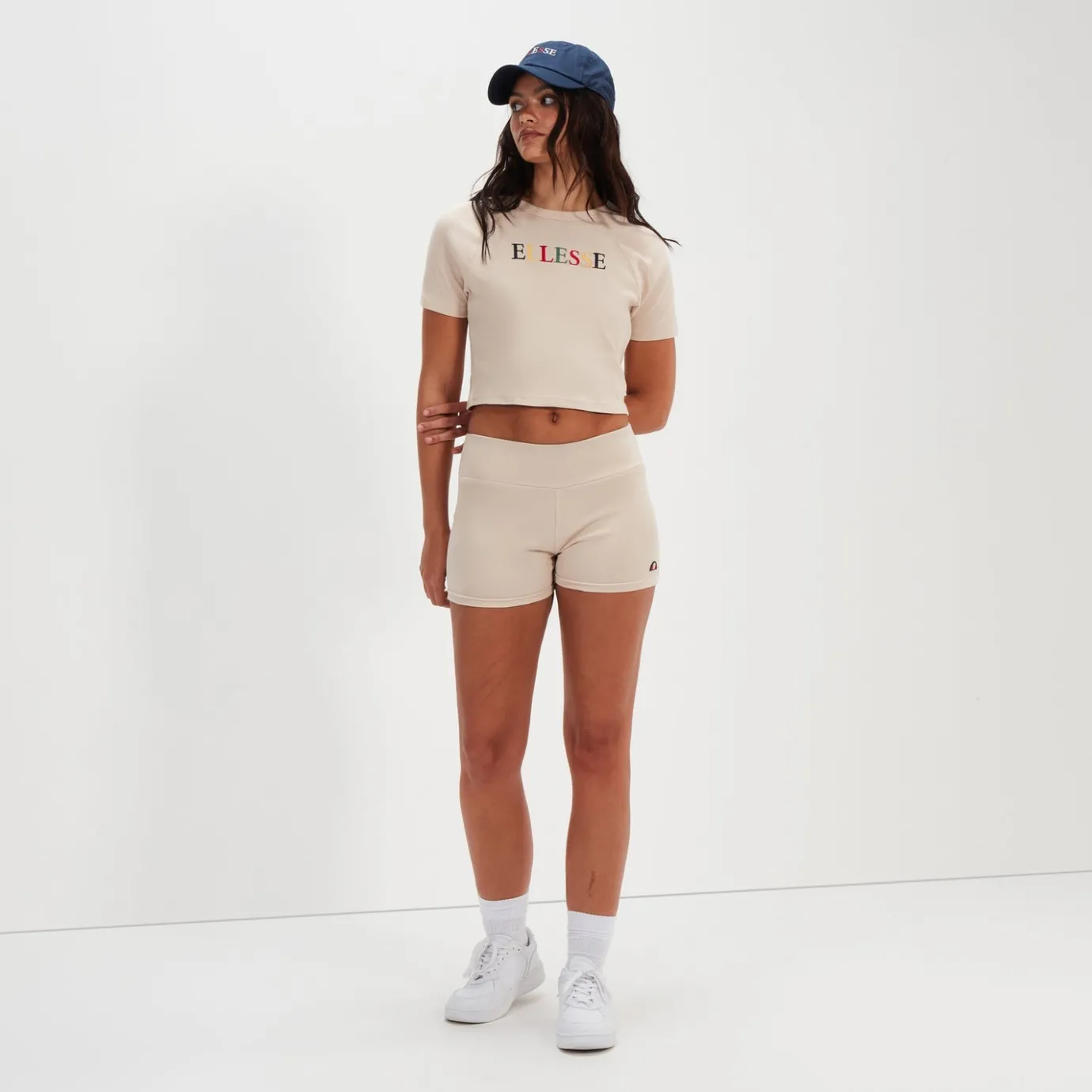 Ellesse Crop-T-Shirt Lyndsay für Damen Beige>Damen Tops