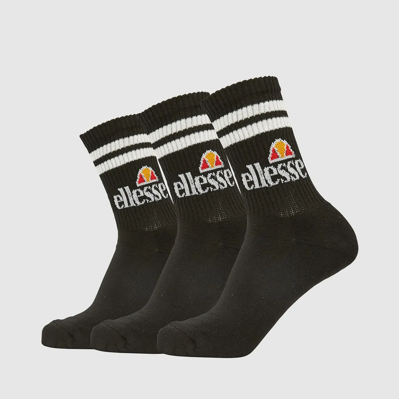 Ellesse 3er-Pack Socken Pullo für Unisex Schwarz> Socken & Unterwäsche