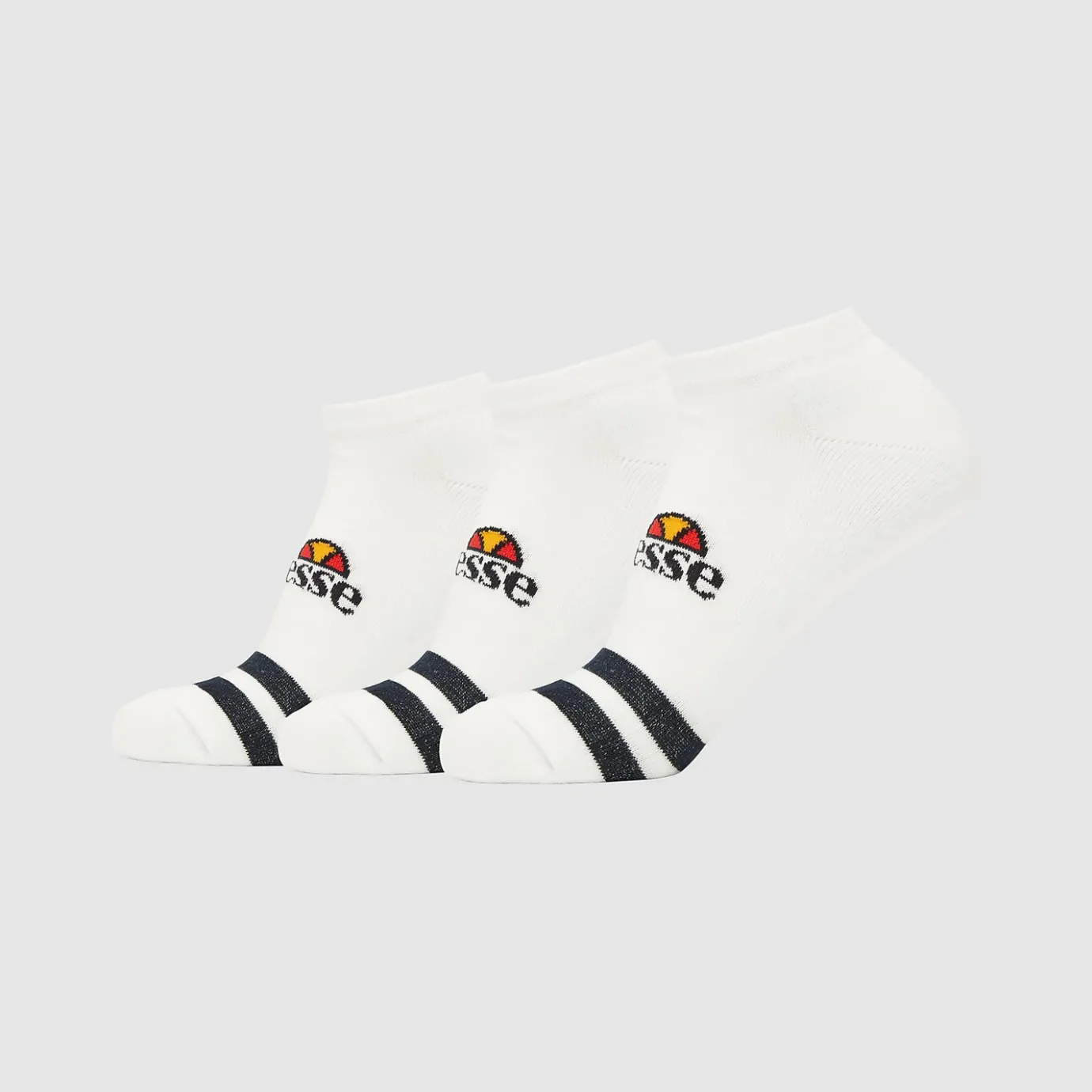 Ellesse 3er-Pack Trainer Liner-Socken Melna für Unisex Weiß> Socken & Unterwäsche