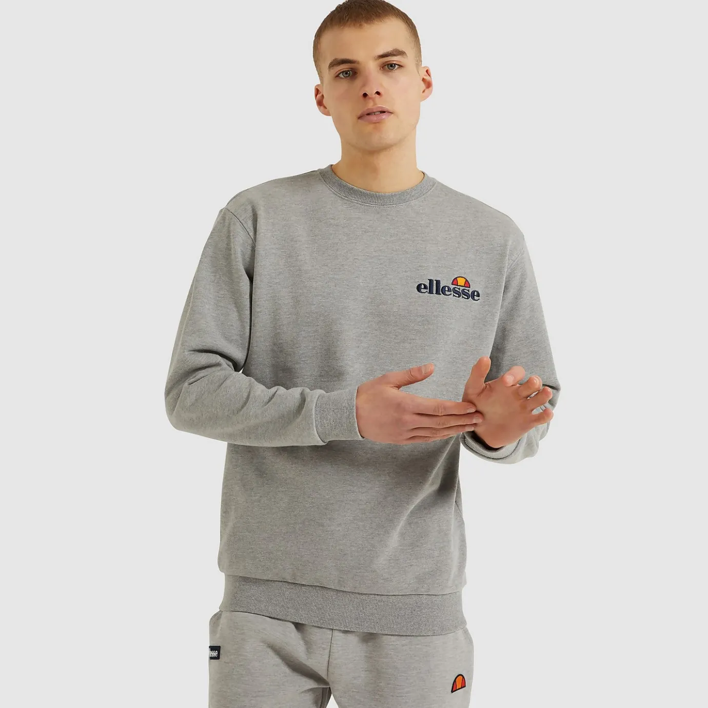 Ellesse Fierro Sweatshirt Grau Meliert für Herren>Herren Hoodies & Sweatshirts