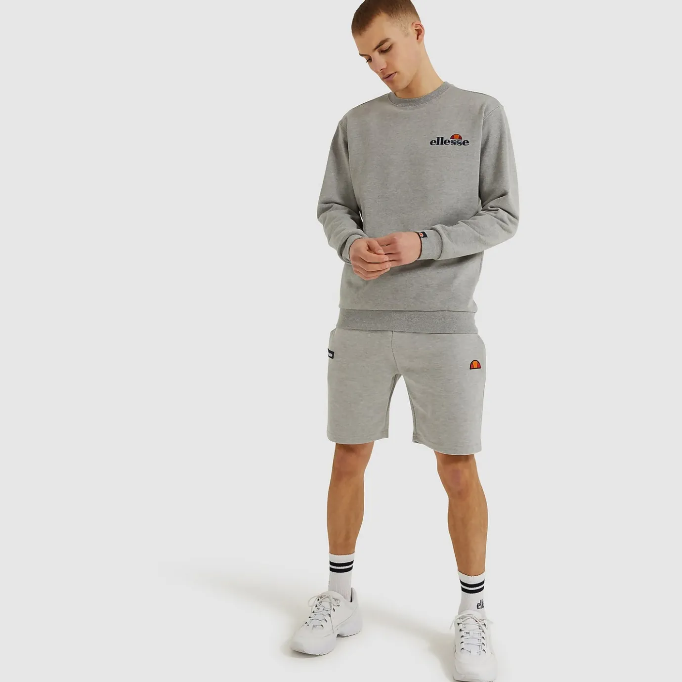 Ellesse Fierro Sweatshirt Grau Meliert für Herren>Herren Hoodies & Sweatshirts