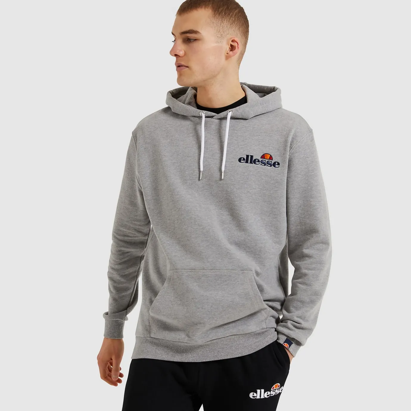 Ellesse Primero Kapuzenpullover Grau meliert für Herren>Herren Hoodies & Sweatshirts