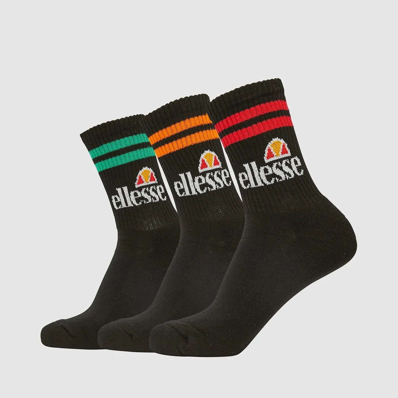 Ellesse Pullo 3Pk Socken Schwarz/Multi> Socken & Unterwäsche