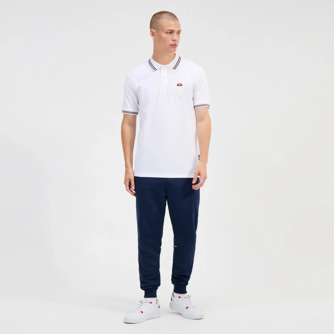 Ellesse Rooks Poloshirt für Herren Weiß/Marineblau/Rrot>Herren Poloshirts | T-shirts