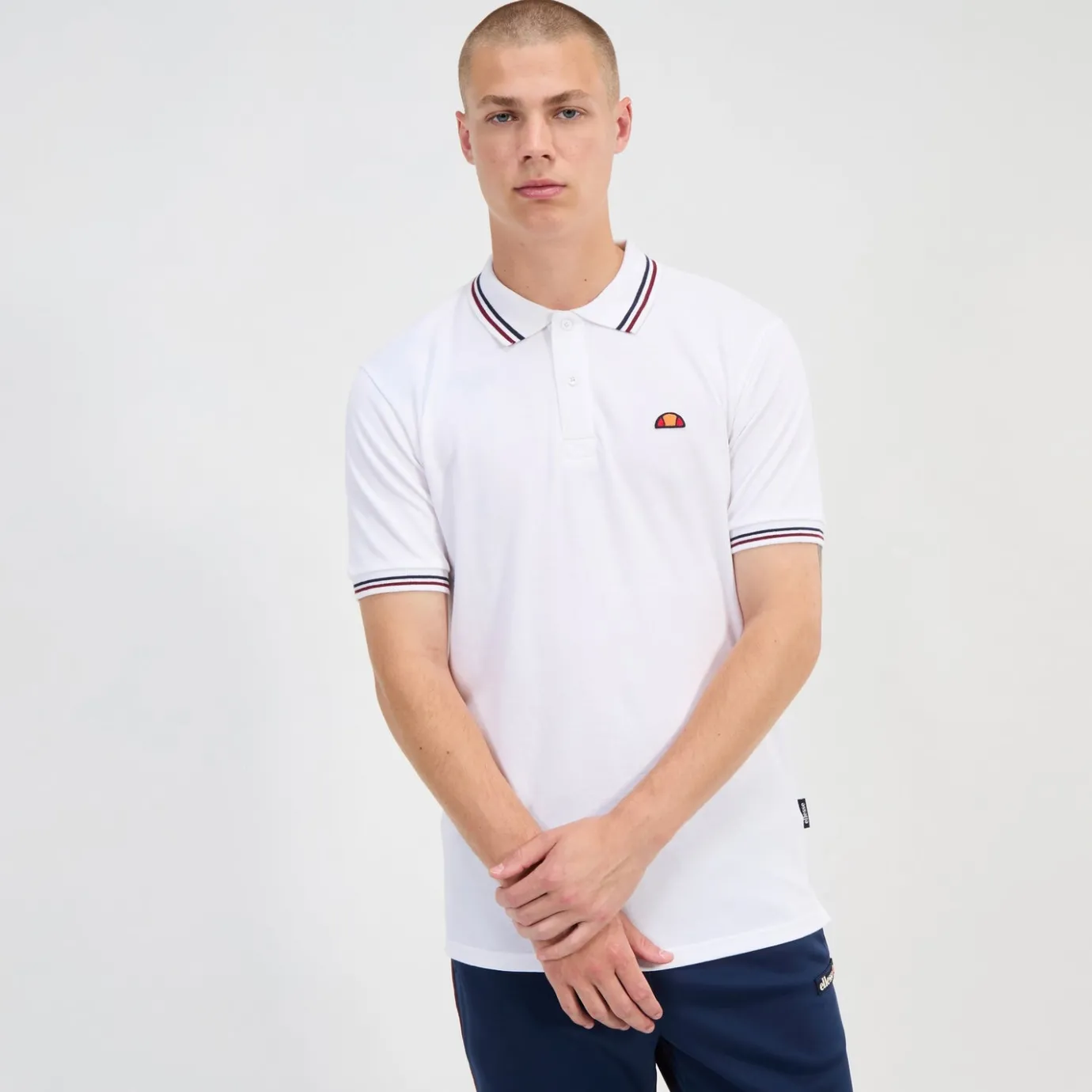 Ellesse Rooks Poloshirt für Herren Weiß/Marineblau/Rrot>Herren Poloshirts | T-shirts