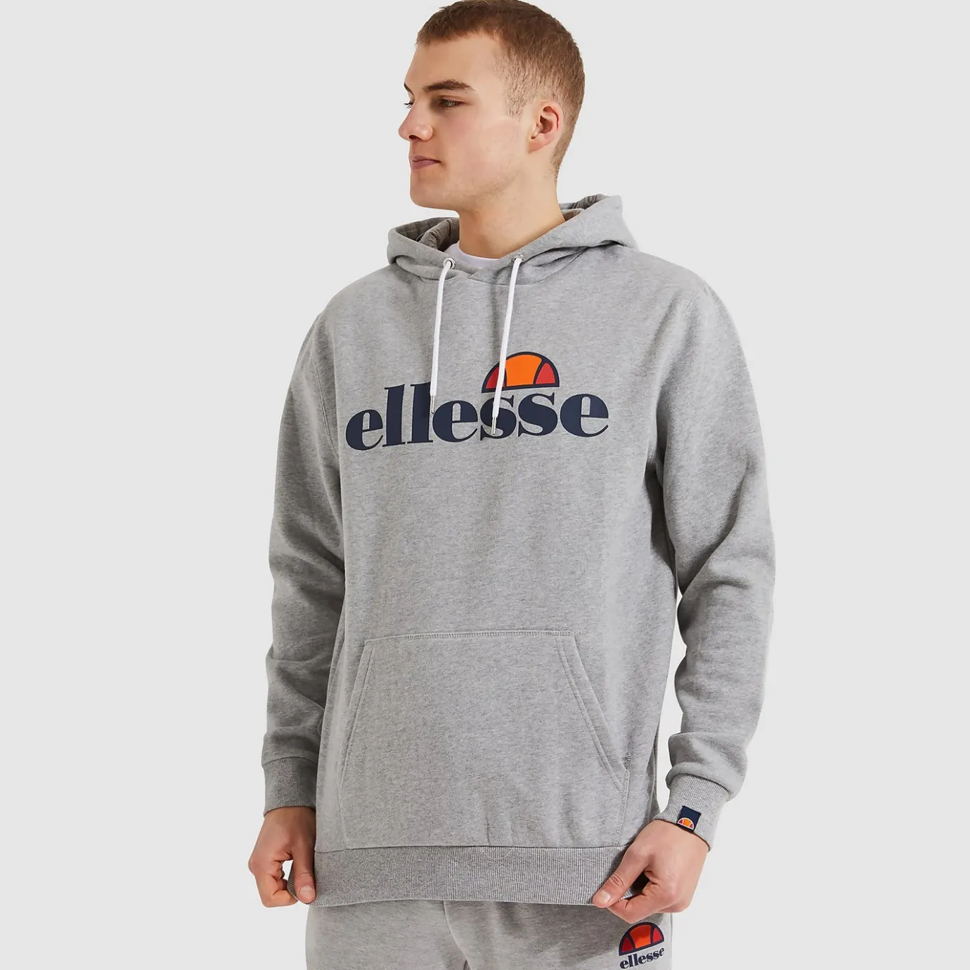 Ellesse SL Gottero Kapuzenpullover Grau Meliert für Herren>Herren Hoodies & Sweatshirts