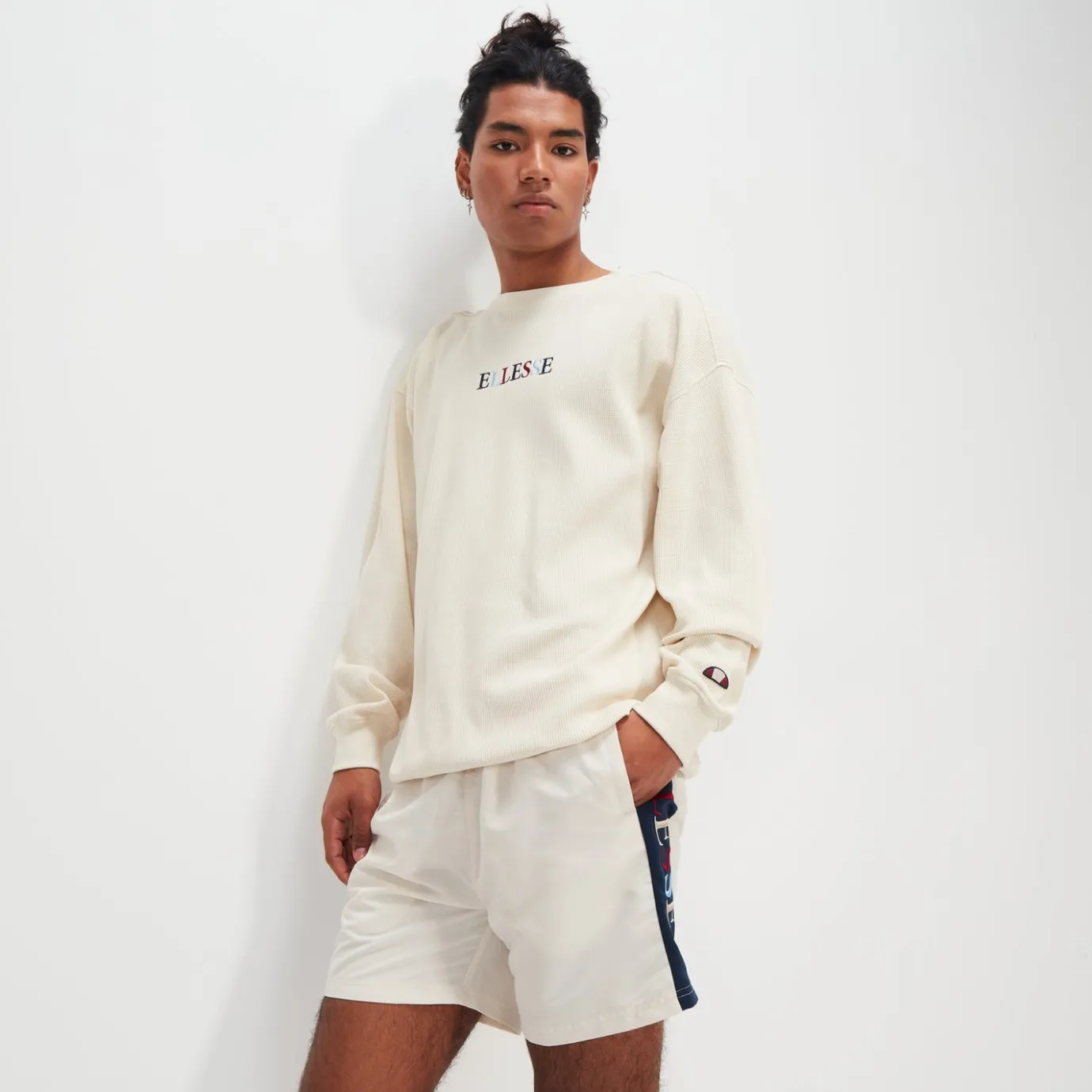 Ellesse Sweatshirt Micoli für Herren Cremeweiß>Herren Hoodies & Sweatshirts