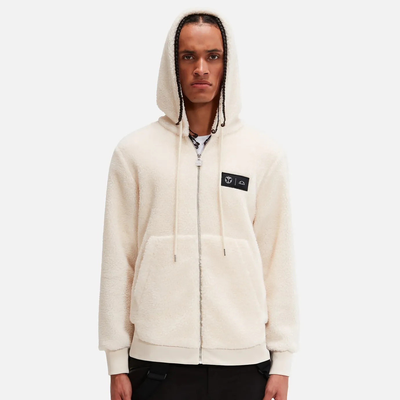 Ellesse Tomorrowland X Fleece-Kapuzenpullover Creme>Damen Hoodies & Sweatshirts | Hoodies & Sweatshirts