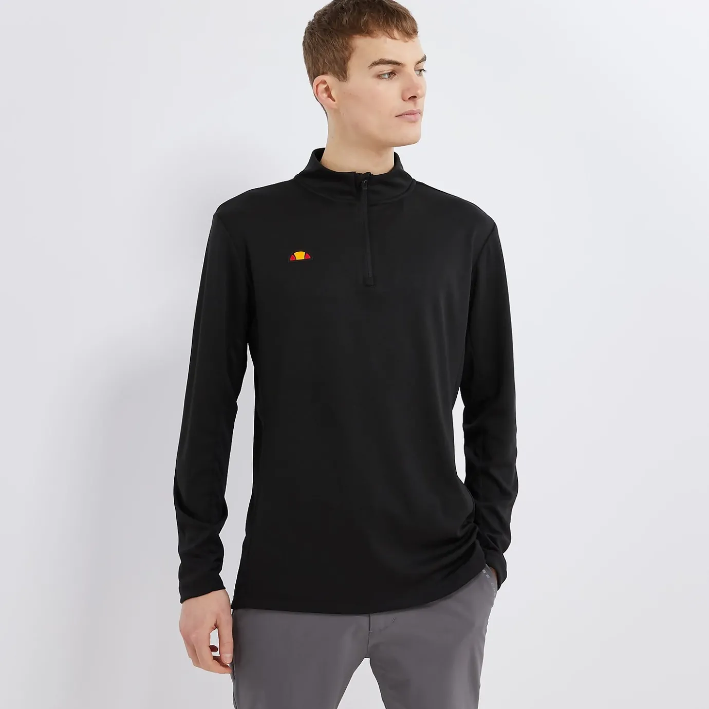 Ellesse Top Rolbi mit Halbreißverschluss für Herren Schwarz>Herren T-shirts