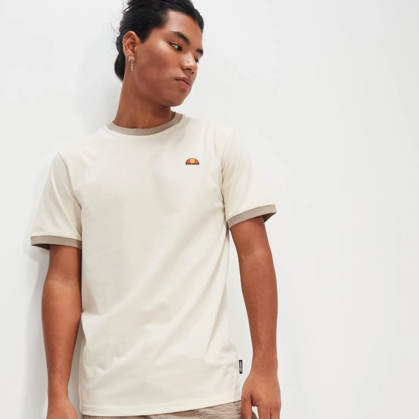 Ellesse T-Shirt Medunitos für Herren Cremeweiß>Herren T-shirts
