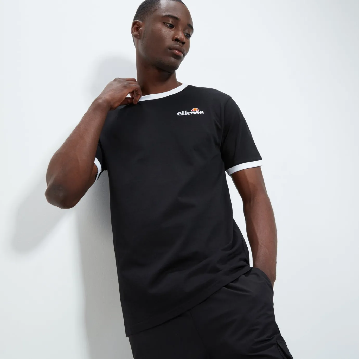 Ellesse T-Shirt Meduno für Herren Schwarz>Herren T-shirts