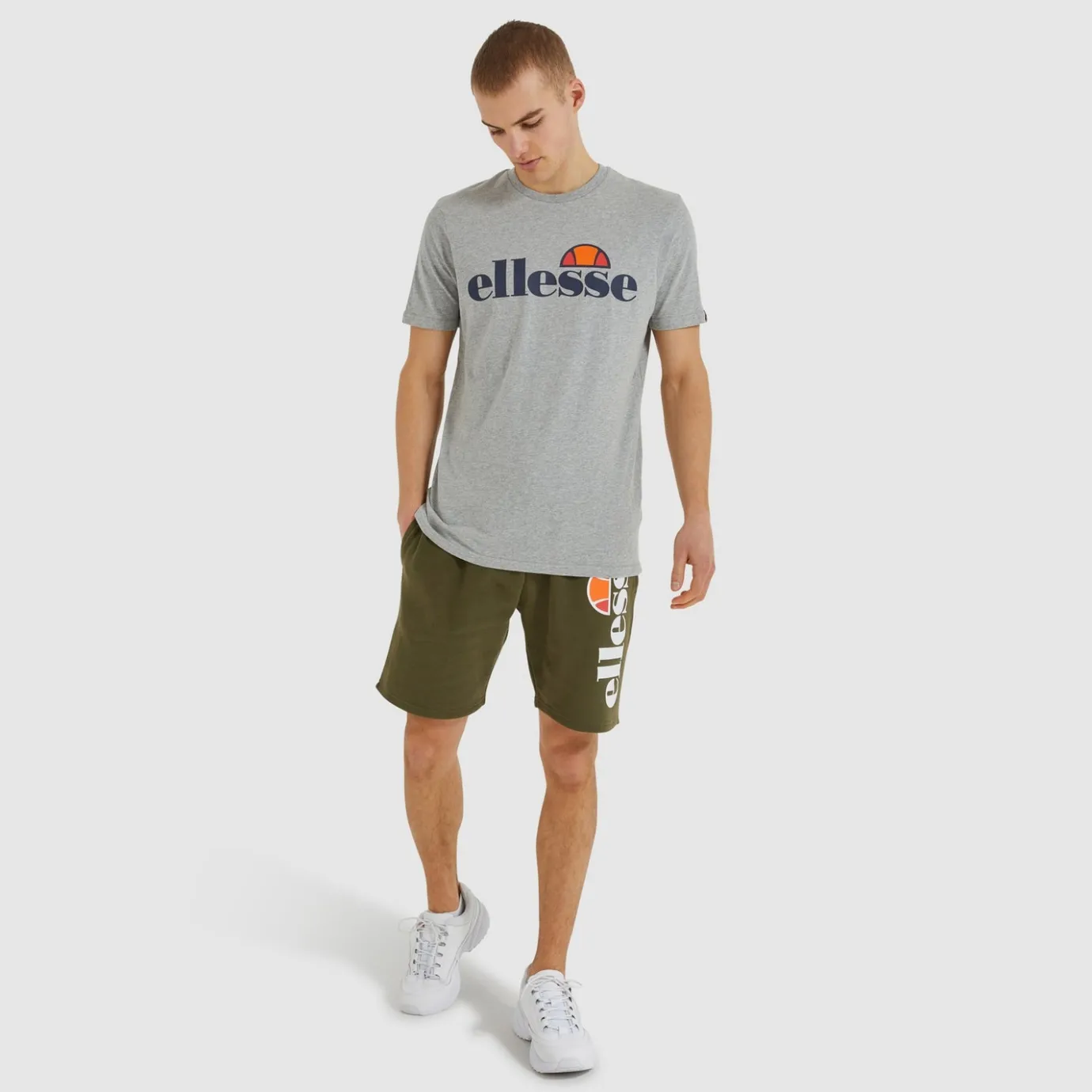Ellesse T-Shirt SL Prado für Herren Grau>Herren T-shirts