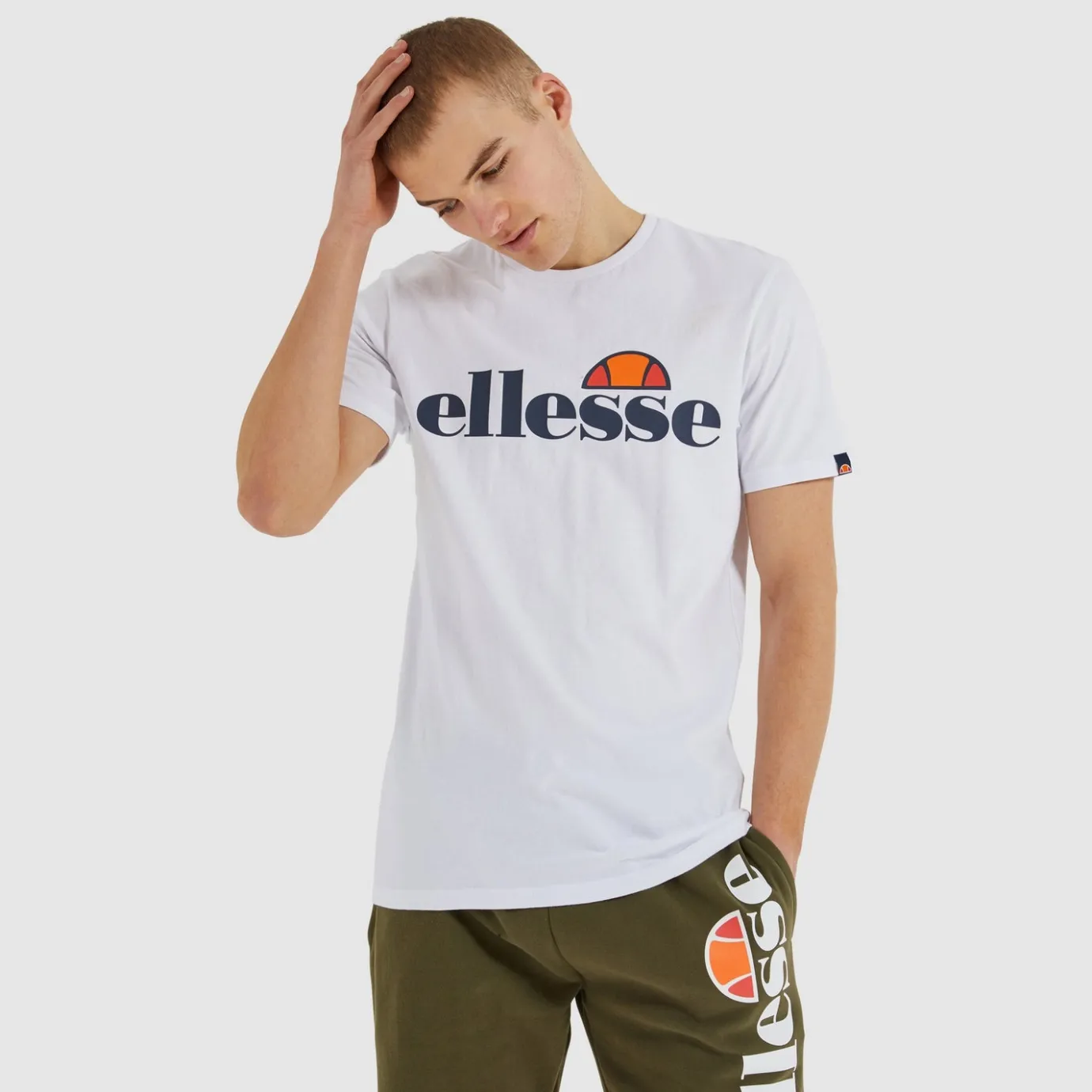 Ellesse T-Shirt SL Prado für Herren Weiß>Herren T-shirts