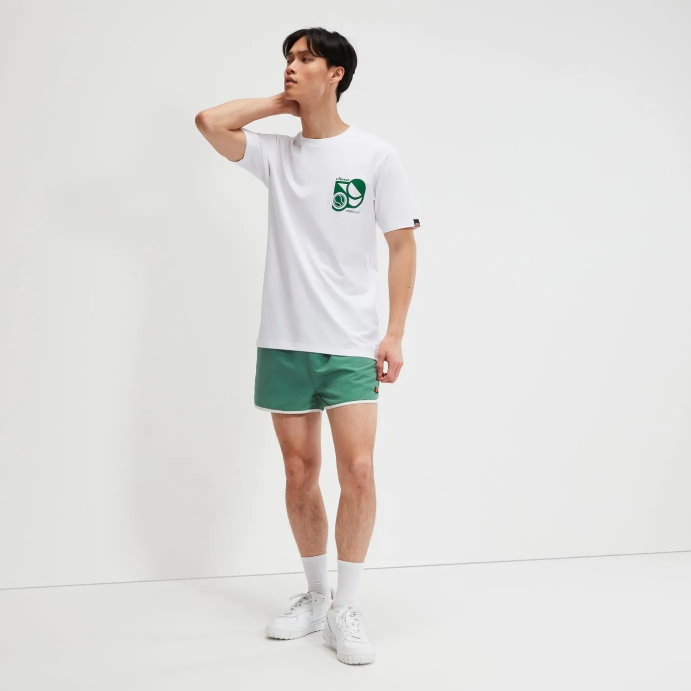 Ellesse T-Shirt Sport Club Weiß für Herren>Herren T-shirts