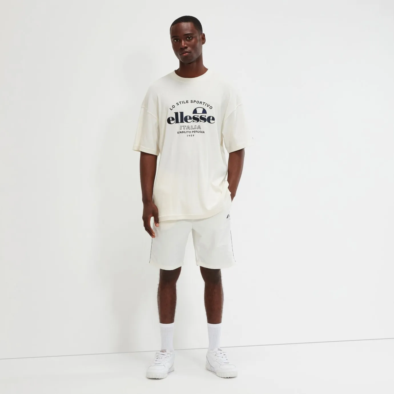 Ellesse T-Shirt Zalenti Cremeweiß für Herren>Herren T-shirts